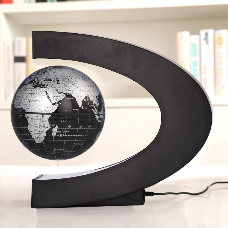 USB illuminating school teaching supplies suspension anti-gravity earth magnetic levitation globe home desk decoration