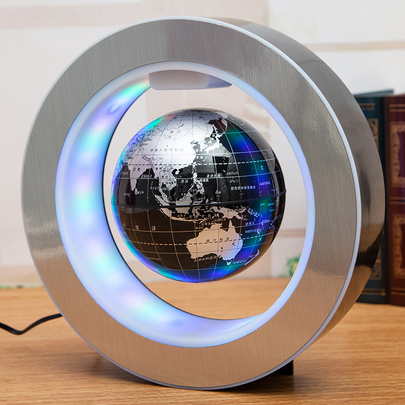 LED World Map Floating Globe Magnetic Levitation Light Anti Gravity Magic